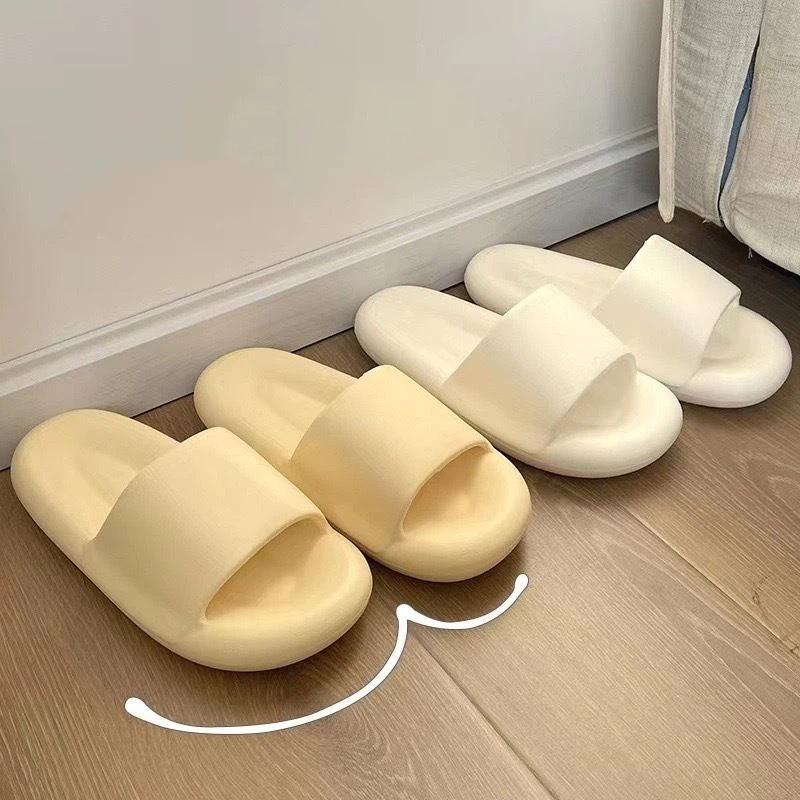 Women's Summer Simple Slippers, Men's Soft Home Slippers, Couple Bathroom Non-slip Sandals, Adult Comfortable Outdoor Beach Shoes
