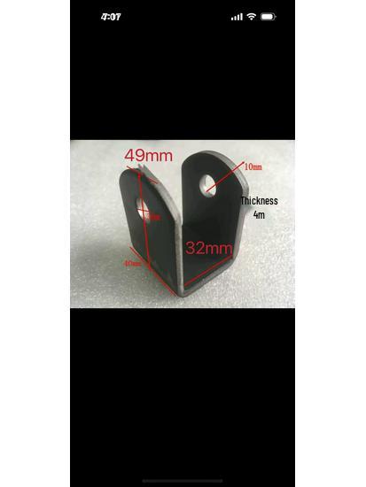 Thickened Iron U-Shaped Fork Shock Absorber Bracket for Go-kart Beach Buggy