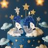 Navă Spațială Astronaut 0-9 Lumânare Artificii Univers pentru Tort de Ziua de Naștere Băiat, Topper pentru Decorațiuni de Petrecere Sărbători de Aniversare