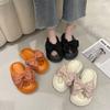 20242 Nuove Sandali da Donna Estivi con Suola Morbida Moda Passeggio all'Aperto Sandali con Fiocco Femminili Casa Leggeri Traspiranti Sandalias