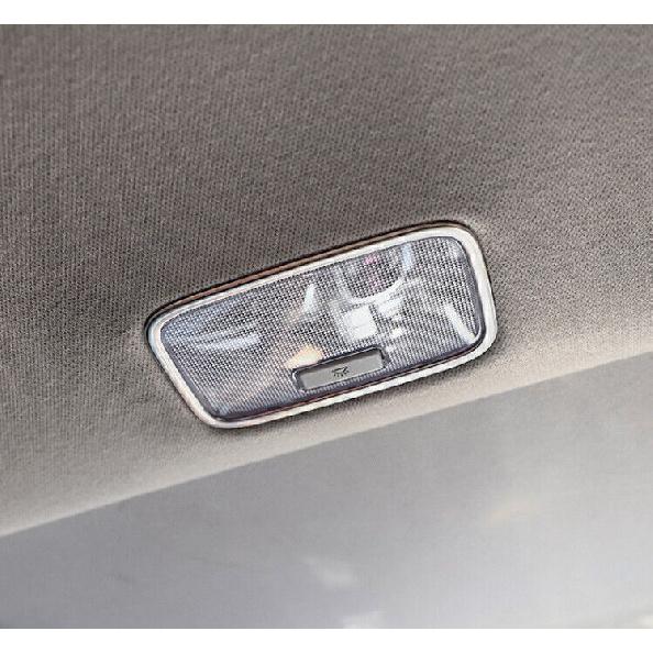 For Hyundai Elantra 2021-2024 Silver Steel Rear Reading Light Lamp Frame Trim