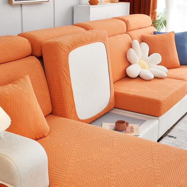 

Высокоэластичный бархатный чехол для дивана, сиденья, дивана, антипылезащитный чехол, защита для мебели для домашних животных, детей Back cover S 1pc оранжевый
