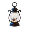 Vintage Oil for Halloween Decorations - Retro Antique Tabletop Lamp with Handle for Indoor Outdoor Use
