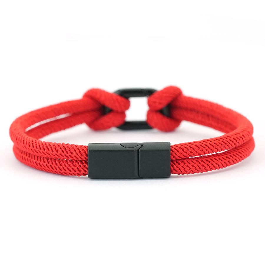 Noter New Unique Men Cord Bracelet Premium Selected 4mm Rope Detachable Magnetic Buckle 6 Color Options Versatile Accessories