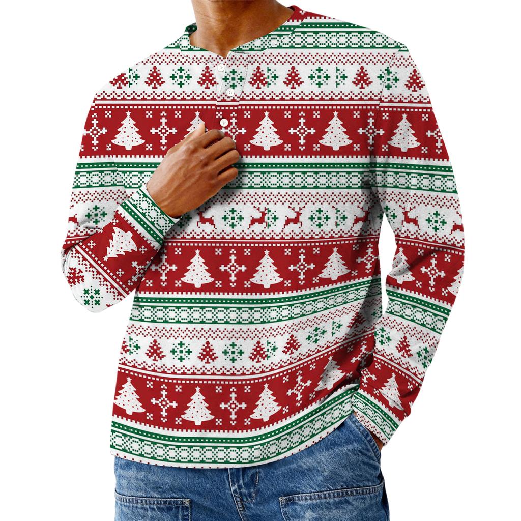 Men's Casual Oversized Button-Down Shirt With Long Sleeves