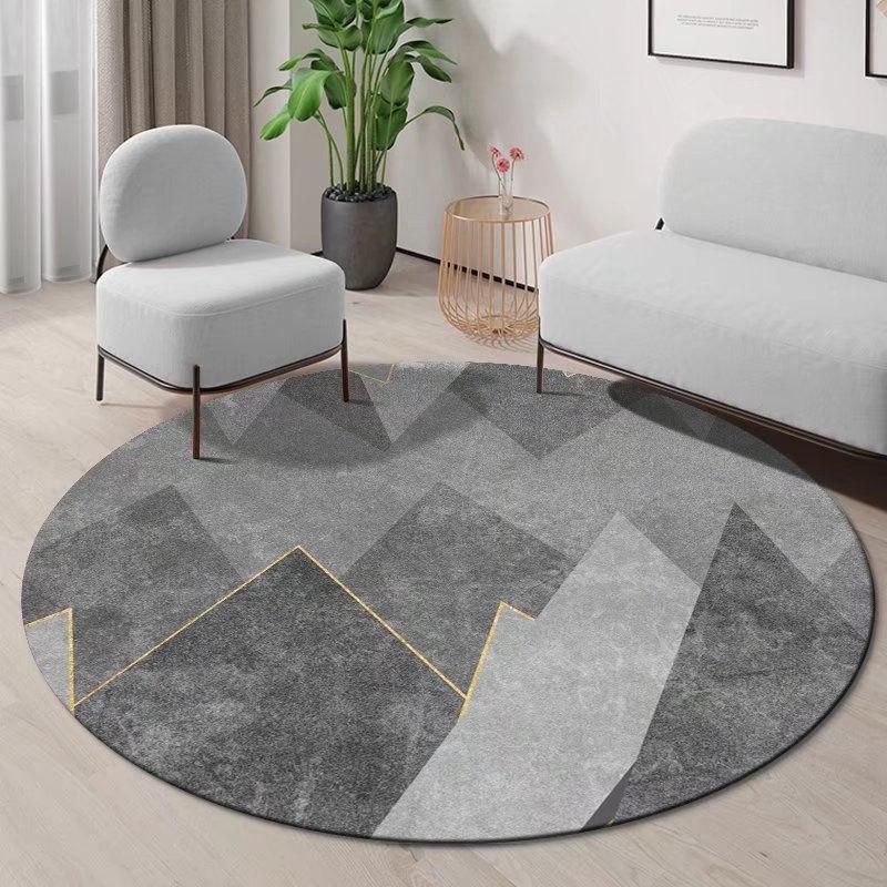 Round Carpet Nordic Living Room Light Luxury Carpet Home Bedroom Cradle Swivel Chair Anti Dirty Simple Study Room