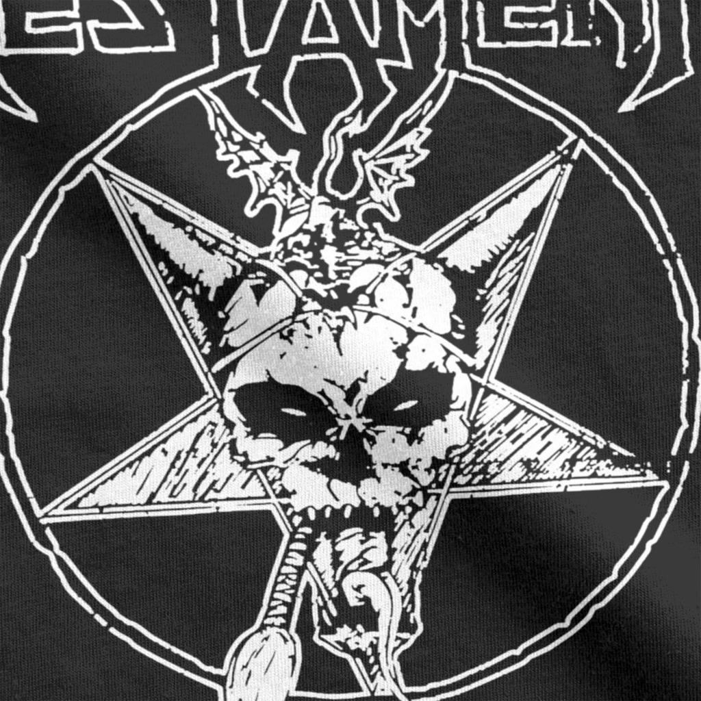 Men Women Metal Music Band Rock T Shirts Testament Pure Cotton Clothes Novelty Short Sleeve Crew Neck Tee Shirt Printed T-Shirts