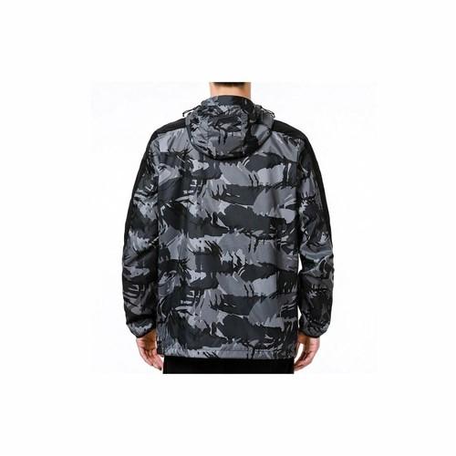 adidas Men's Camouflage Sports Hooded Casual Running Jacket - Black