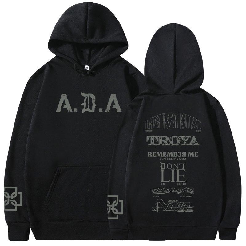 

Rapper Duki ADA Tour Merch Hoodies Men s Women Clothing Fashion Hip Hop Hooded Sweatshirts Casual Fleece Pullovers Streetwear 3XL