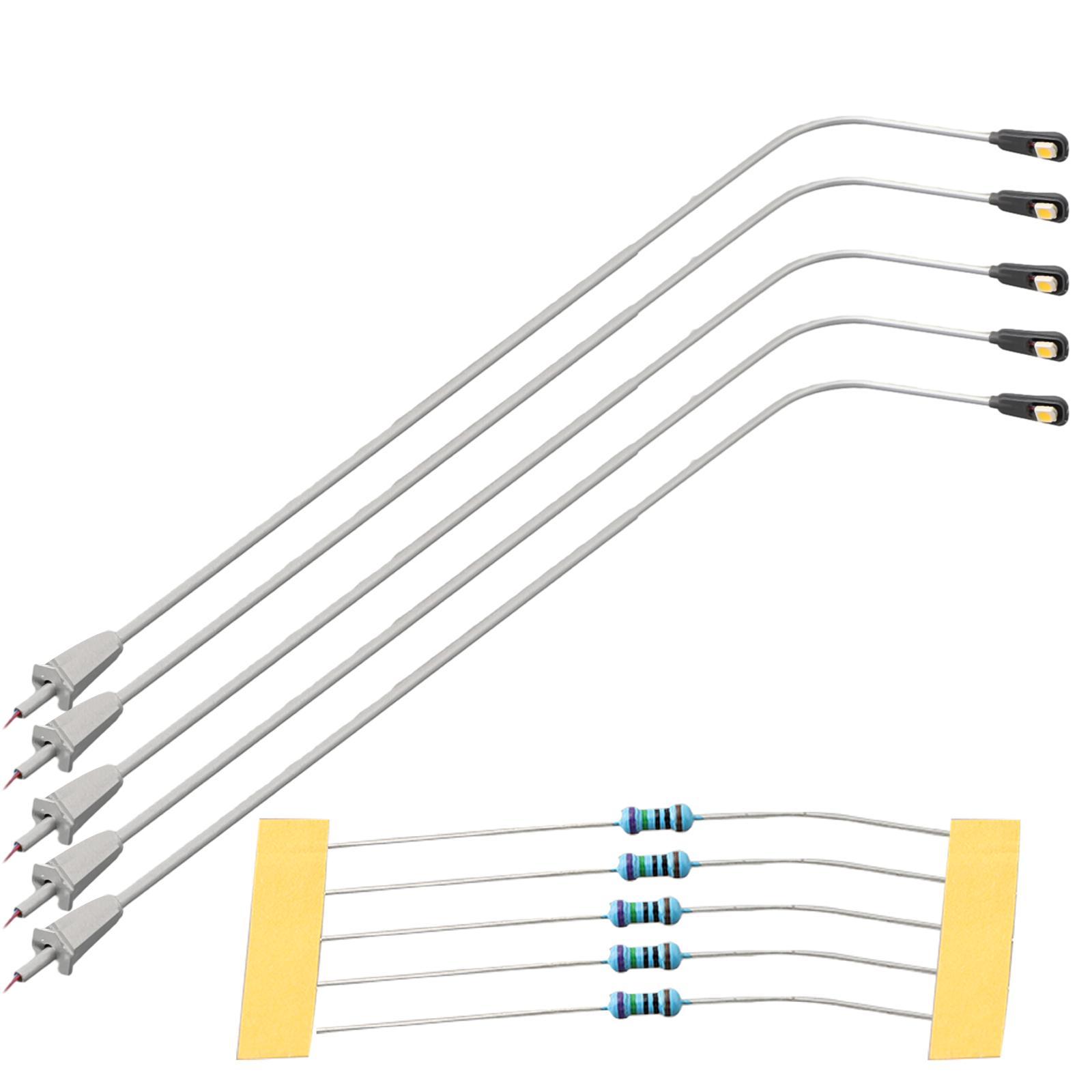 4/5Pcs Model Railway Lights Lattice Mast Light Gauge H0 Light Layout LED Lamp Railroad Decoration Building Landscape Accessories