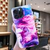 For iPhone 16 Pro Max TPU Case Marble Pattern Printing Mobile Phone Back Cover