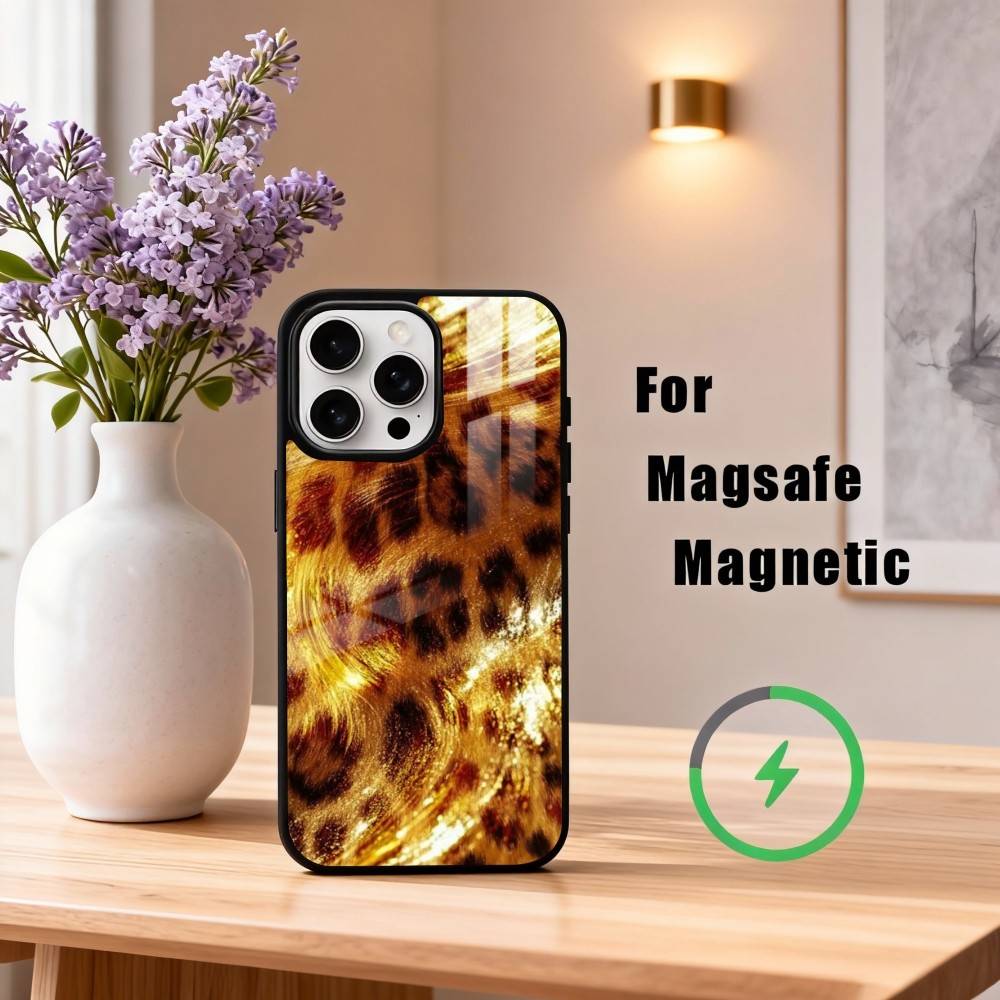 T-Tortoise Shell Marble  Phone Case For iPhone17,16,15,14,13,12,11 Plus,Pro Max Magnetic For Magsafe Wireless Charging