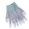 5 Pairs Of Anti-Static Carbon Fiber Gloves, Nylon Anti-Static Labor Insurance Gloves, Pu Finger-Coated Carbon Fiber Anti-Static Finger Gloves