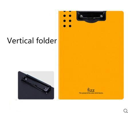 Fizz Horizontal A4 Folder 7colors Matte Texture Folder Portable Pad Portable Pen Tray Office Metting File Pocket 2 types