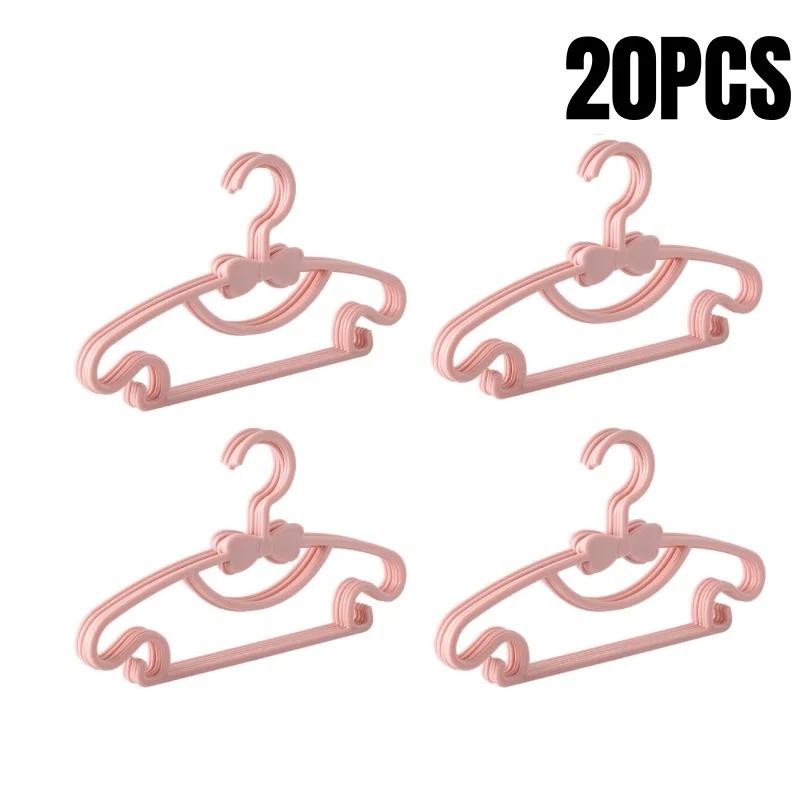 5-50Pcs Baby Hangers Plastic  Clothes  Hanger for Nursery Children Hangers Toddler Infant Portable Coats  Rack Baby clothes Bra