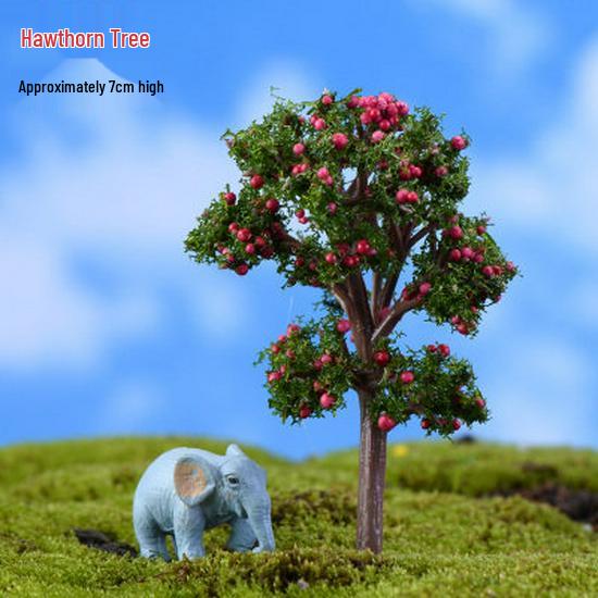 Decorative Miniature Trees & Succulents for Landscaping: Mini Fruit, Willow, Golden Leaf Trees, Moss Micro Landscape DIY Materials