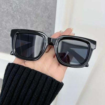 Lunettes de Soleil Carrées Mode Femmes Hommes Vintage Verres Miroir Style Lunettes de Soleil Protection UV Couleurs Tendance Oculos De Sol