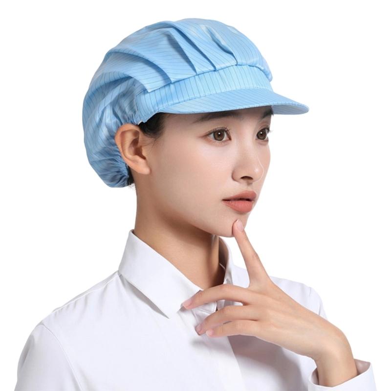 Comfortable AntiStatic Cap Breathable DustProof Mesh Hat for Industrial Workshop
