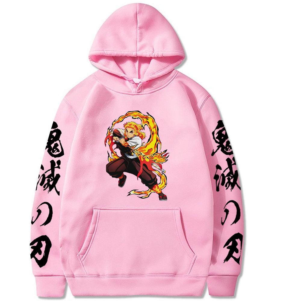 Kimetsu No Yaiba Hoodies Women Men Long Sleeve Hooded Sweatshirts Unisex Cool Streetwear Street Fashion Pullover Clothing
