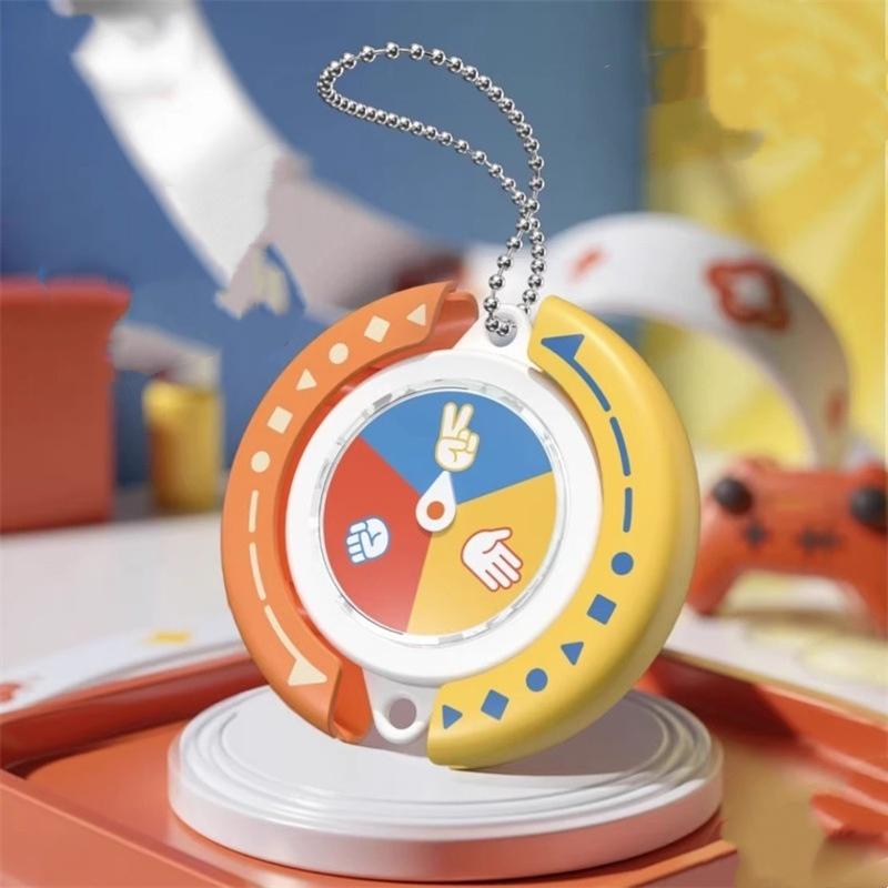 

1/4PCS Wheel of Fate Rotating Compass Keychain Abstract Trendy Toy Desktop Decor Decision Making Fidget Toy For Adults Kids Gift