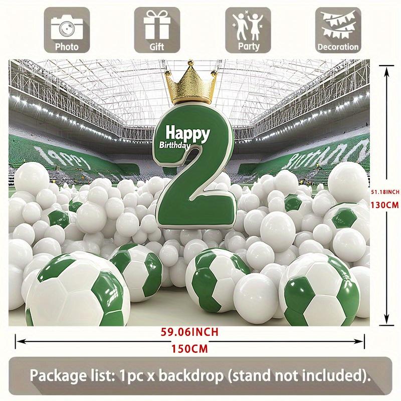 Party Backdrop Birthday Football Soccer Photo Booth Background Wall Decor