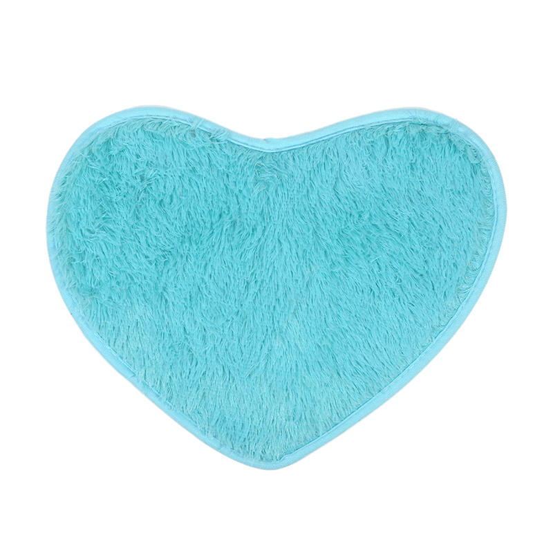 Heart Shaped Rugs Soft Non Slip Doormat Washable Water Absorbent Rugs for Home Entrance Bathroom Shower Floor Decor