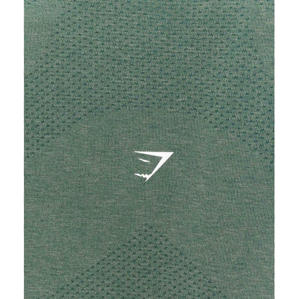 Gymshark Vital Light Long Sleeve Top Obsidian Green Marl B4a8c Ebdk