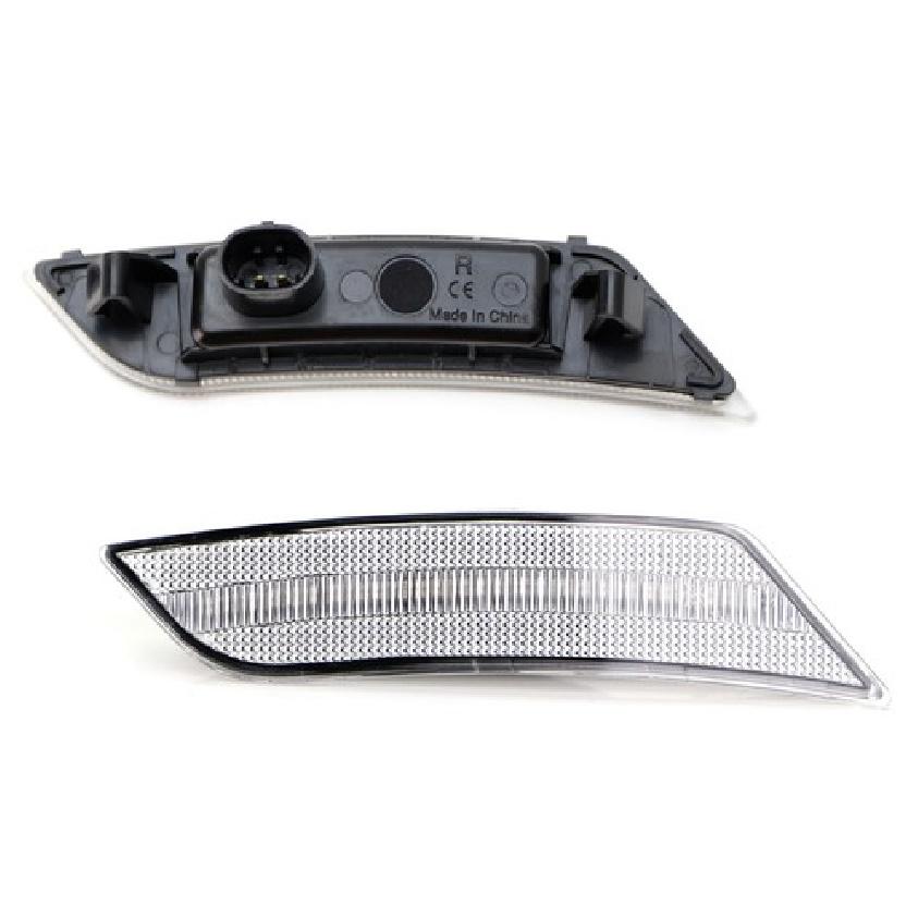 Clear Lens Amber Full LED Side Marker Light Kit For Cadillac 19-up XT4, 20+ XT6