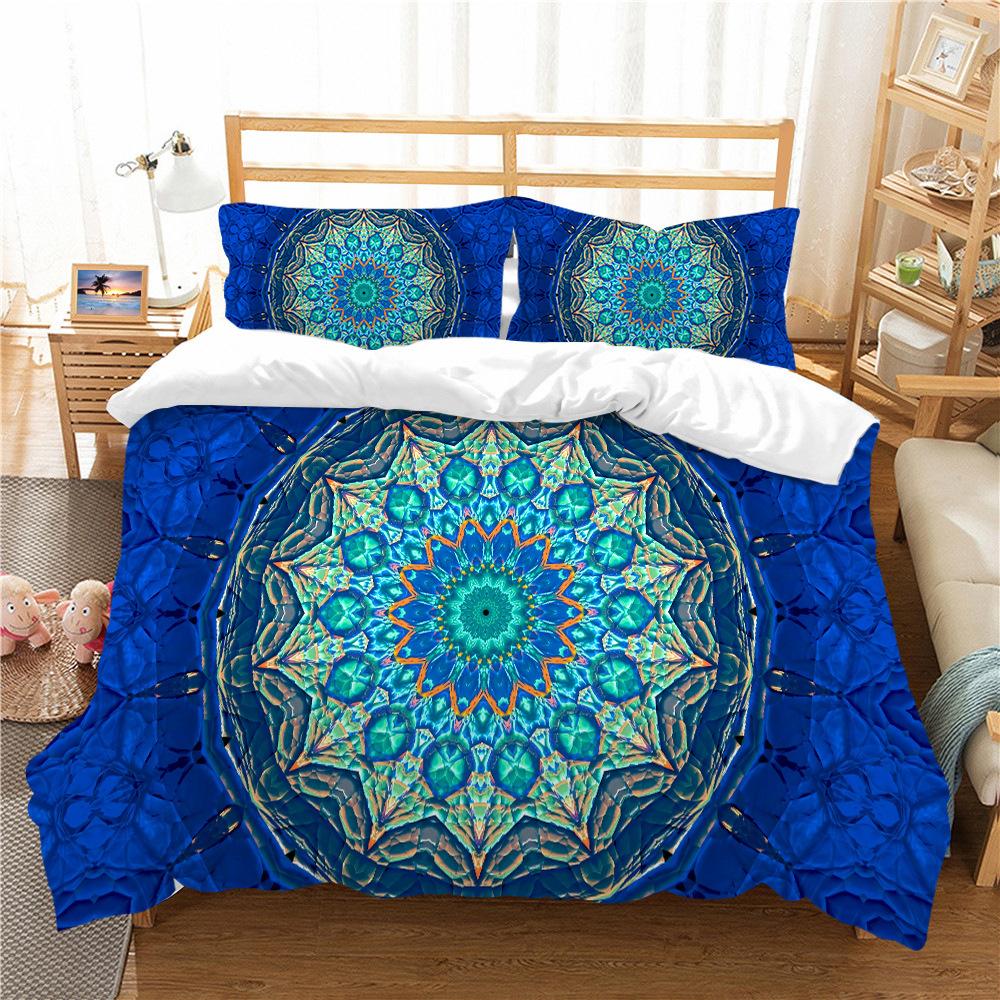 Bohemian Style Bedding Two Three Piece Set Polyester 3D Digital Printing