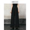 HECO Butterfly Embossed Wide-Leg Trousers