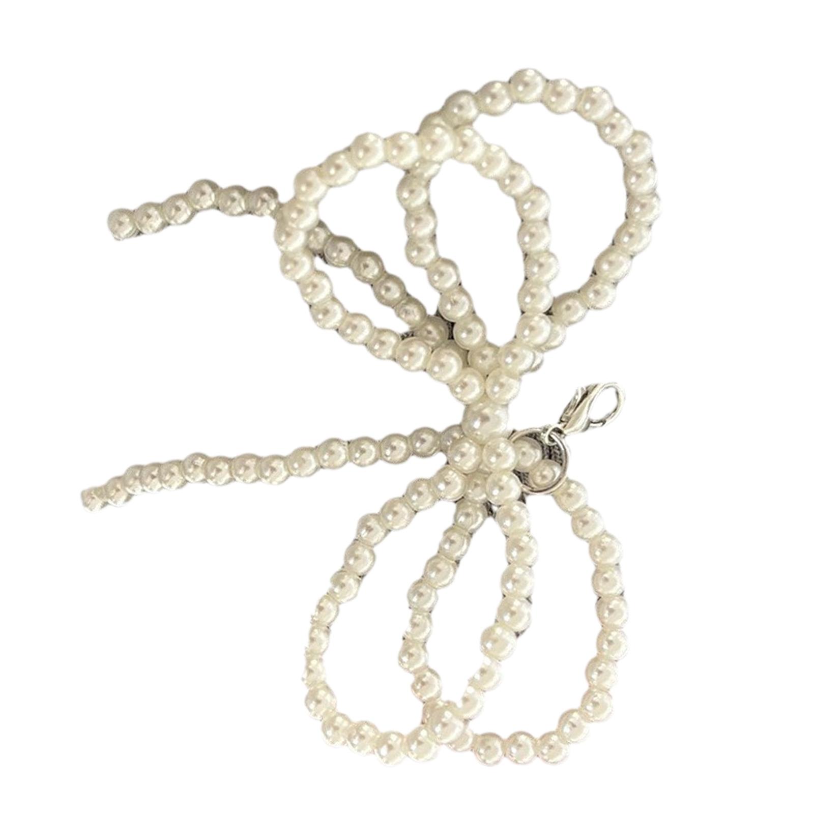 Элегантный прозрачный чехол для телефона с подвеской в виде банта — фото 3