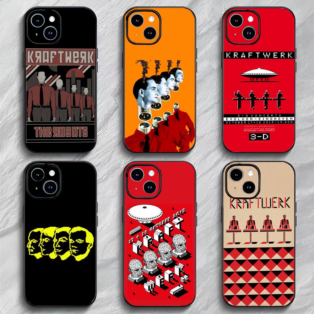 Electronic Music Pioneers K-Kraftwerk Phone Case Phone Case Soft Packaging Lightweight For iPhone17 16 15 14 13ProMax