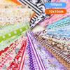 100Pcs Various Colors Patchwork Cotton Fabric Cotton Quilting Fabric Squares For Patchwork