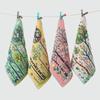 4pcs 4 Layer Cotton Gauze Forest Pattern Face Towel Quick Dry Tea Towel Kitchen Towel  Restaurant