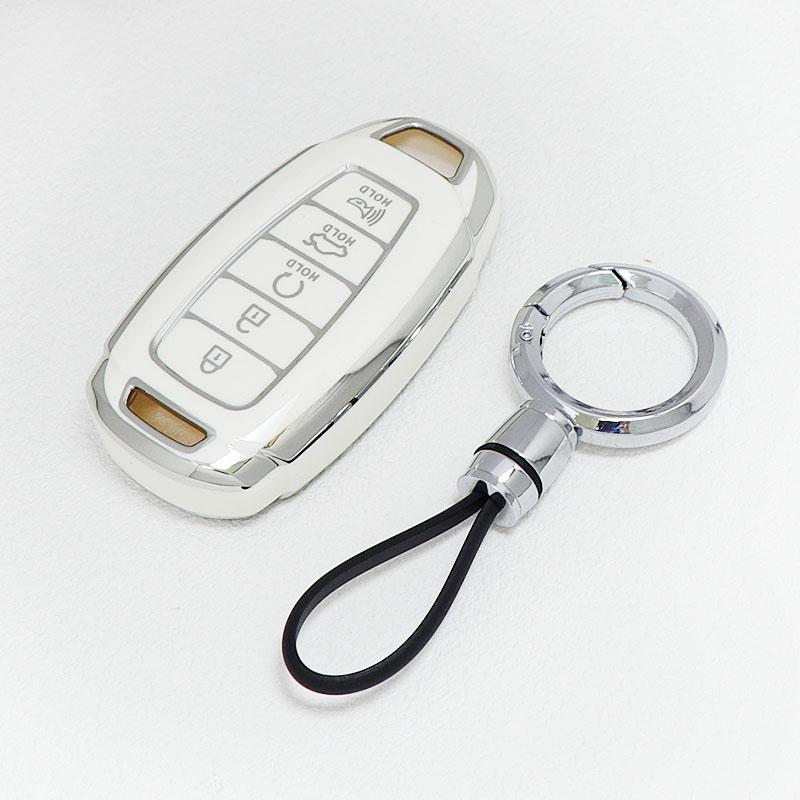 3/4/5 Buttons For Hyundai Encino Kona Solaris Azera Grandeur Elantra Santa I30 Ix35 Accent Fe Shell Fob Tpu Car Key Case Cover
