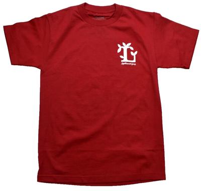 Lifted Research Group Mens LRG Leafy L Red Tee Shirt NWT Small Unisex T-Shirt