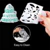 Fondant Cake Mesh Stamps Stencils Embossing for Decorating Tool Plastic Spray Mold Cake Lace Border Painting Wedding Party Decor
