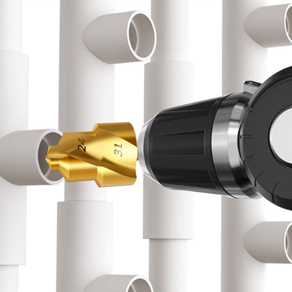 High Speed Steel Spigot Reamer Hexagonal Shank PPR Plastics Pipes Reaming Bit Spigot Expander