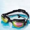 Silicone Swim Goggles Professional Adult Waterproof Anti-Fog UV Protection Competition Racing Swimming PC Lens Adjustable