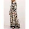 Middle Eastern Black Elegant Noble Robe - Soft, Comfortable, Long Print Dress
