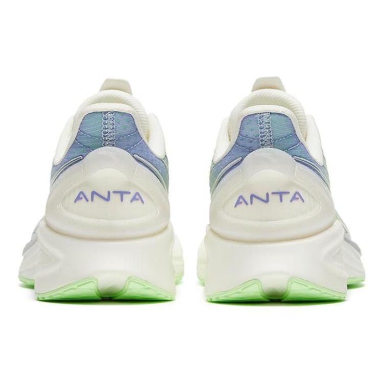 Anta Antelope Run 3 Slip Resistant Abrasion Resistant Low top Running Shoes Women's White Green 122325585-1