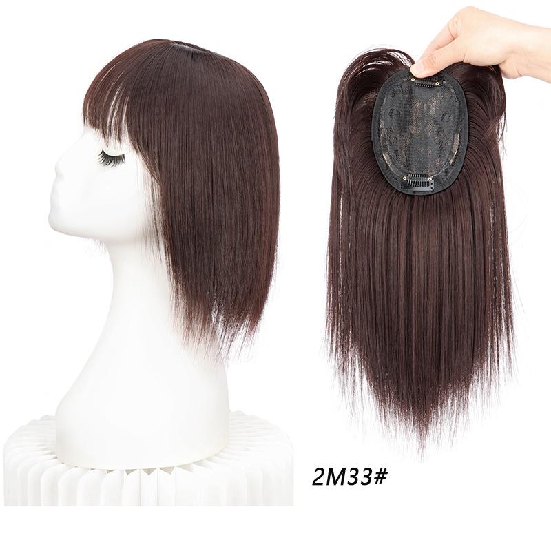Hair Patch Wig: Synthetic Topper for White Hair Coverage