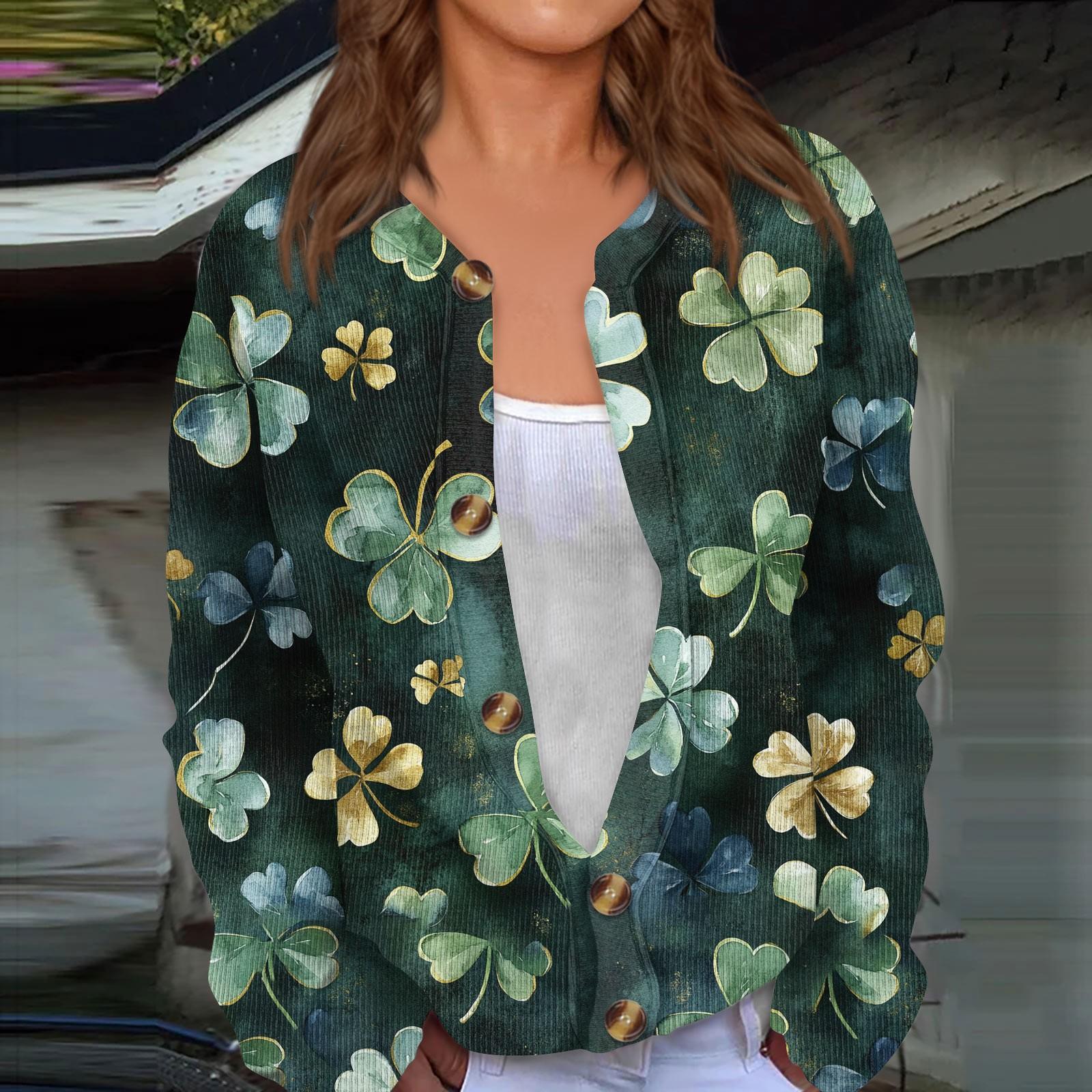 

Женский кардиган с принтом Марди Гра с длинными рукавами и пуговицами XXXXXL