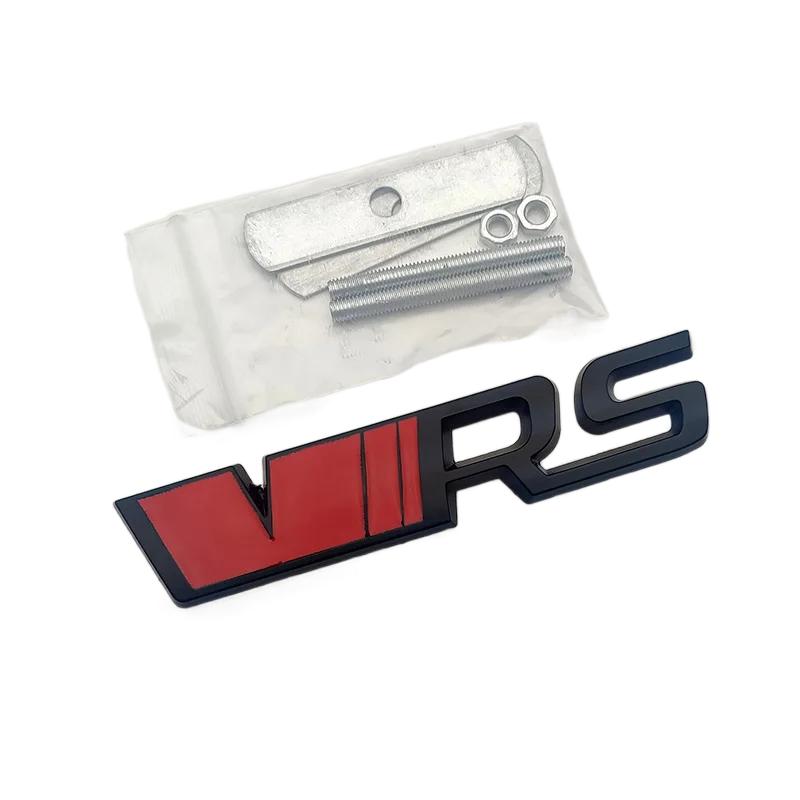 3D Metal Silver Black VRS Logo Emblem Car Mudguard Badge Trunk Decal for Skoda Fabia Kodiaq MK2 MK3 A7 A5 Sticker