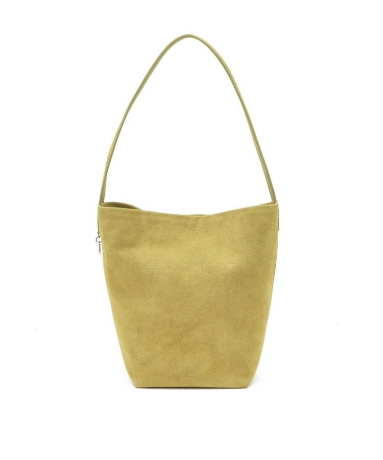 Athe Vanessabruno [Panier] Olive Suede Panier Bucket Bag L Aaba5F202K1