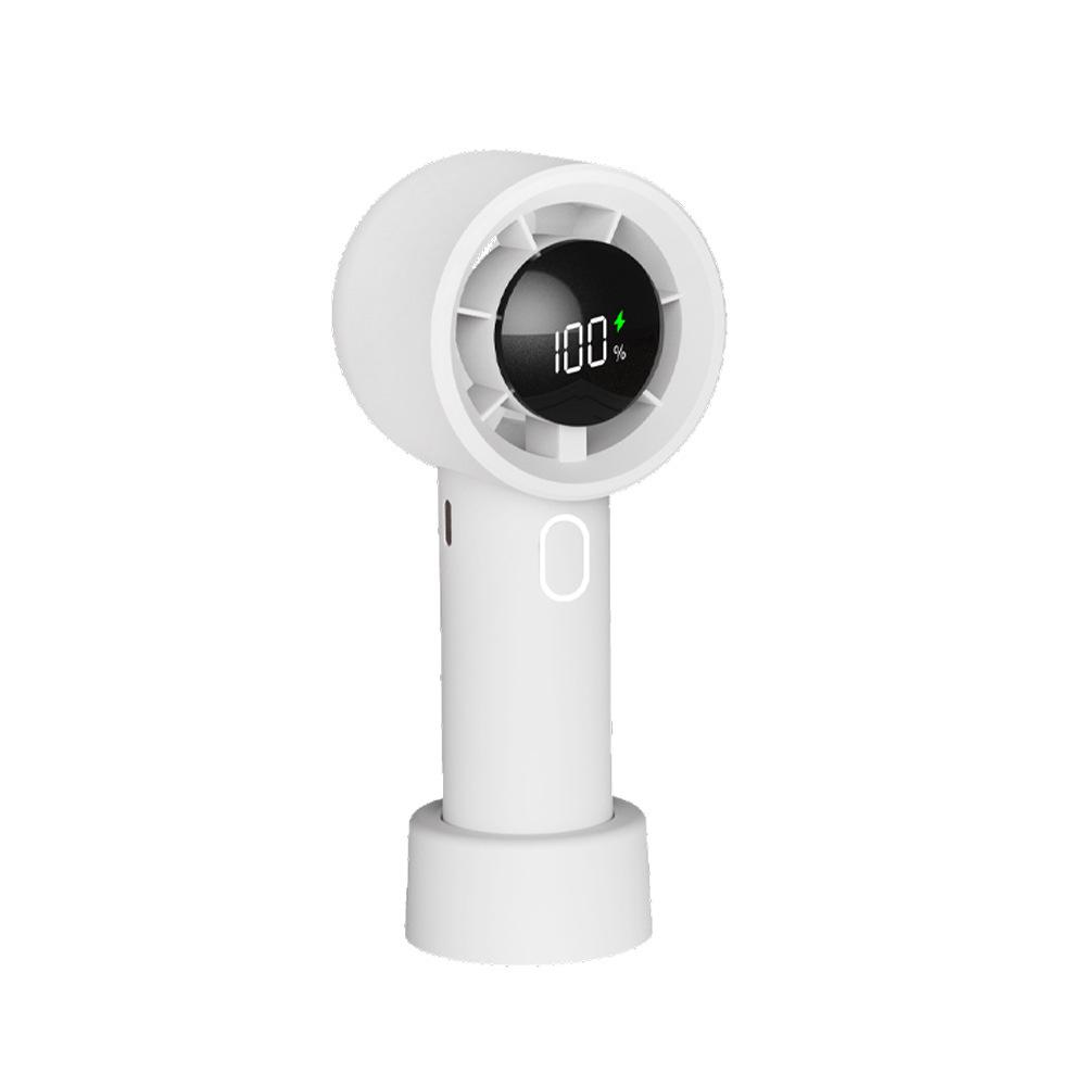 

Southeast Asia Bestseller: Turbo Mini Handheld Fan with USB Charging & Digital Display 60x60x156mm білий