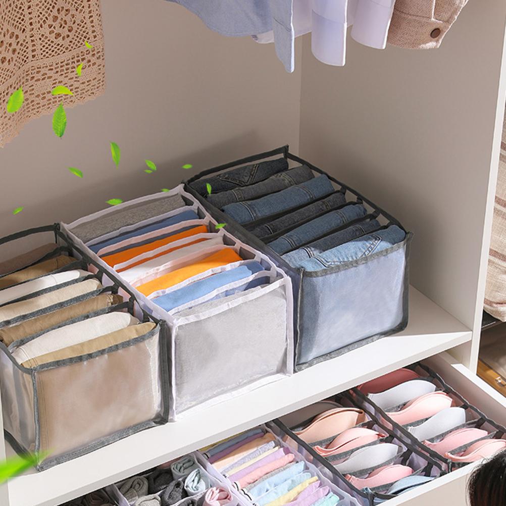 Wardrobe Clothes Organizer Closet Storage Baskets Save Space Clothing Storage Box Portable Storage Containers for
