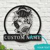 Personalized Japanese Kabuki Metal Wall Art Name Sign Hot Sale Modern Home Outdoor Decor