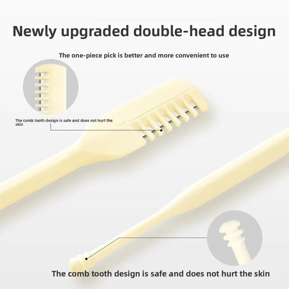 5PCS/10PCS Double Sided Nostril Cleaning Trimmer 360 Degree Nose Hair Scraper  Hair Removal