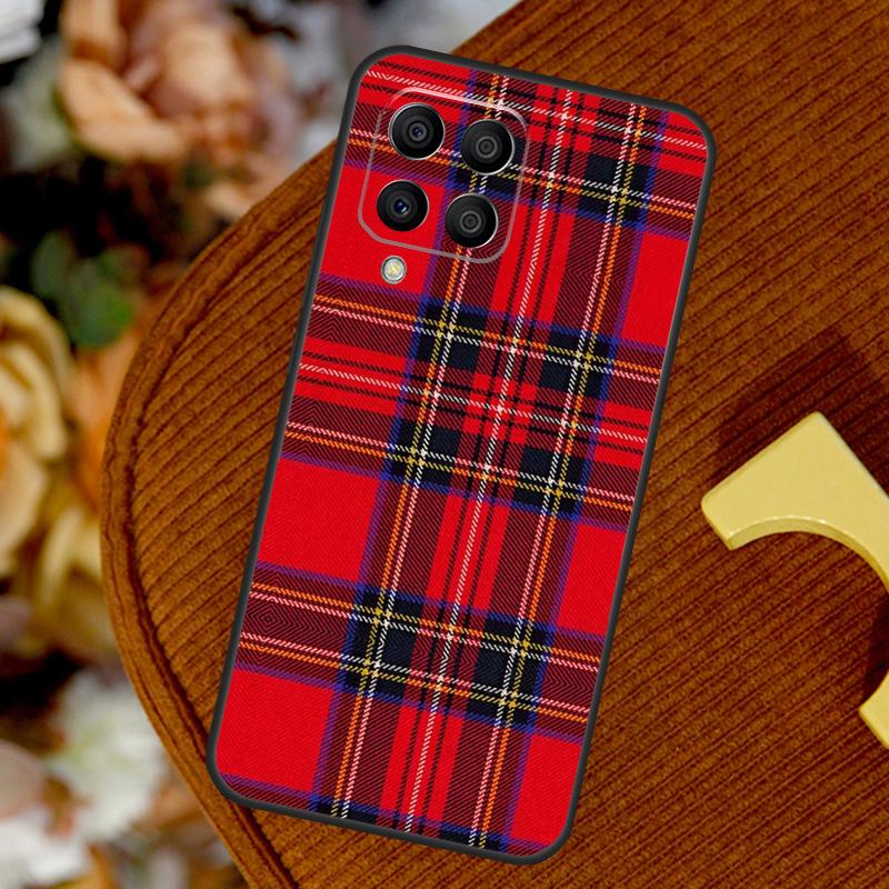 Clan Stewart Tartan Plaid Pattern For Samsung Galaxy M32 M52 M12 M55 M15 M13 M23 M33 M53 M20 M21 M51 M34 M54 M30s M31s Case